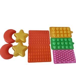 Silicon Mold Bundle - 9 Piece Set Baking / Crafts Etc.